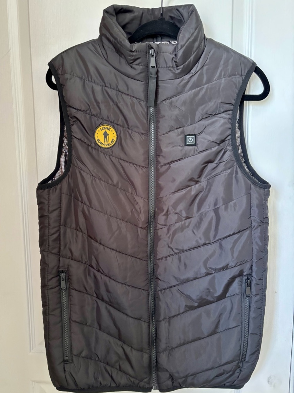 Men’s Lone Survivalist Self Heating Puffer Vest, Size Medium
